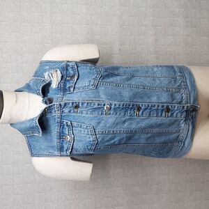 Mossimo Distressed Denim Vest